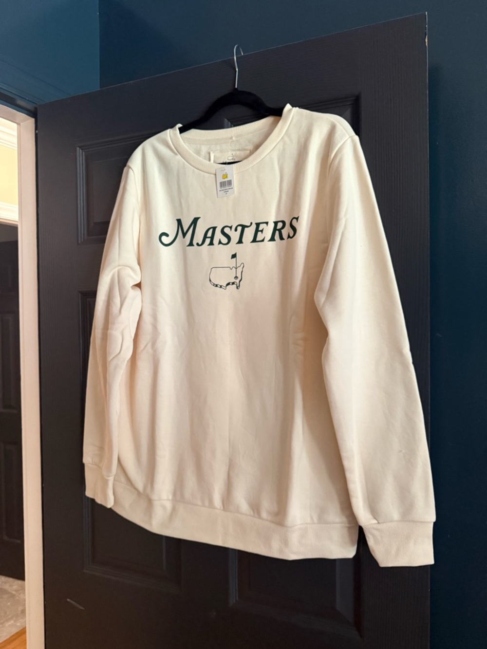 Masters 2026 Women’s Pastel Yellow Crewneck Sweatshirt